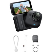 1001 INSTA360 Go Ultra Siyah - Küçük 4K Hafif Kamera, Kompakt Eller Serbest Pov Fotoğraf Makinesi ve