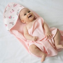 1001 Deux Lapıns% 100 Pamuk Müslin Kurulanma Örtüsü – Bébé Lapin Rose TOWEL819
