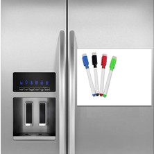 1001 Hdg Manyetik Buzdolabı Magnet Not Panosu Mıknatıslı Yazı Tahtası 30X42 cm + 4 Kalem