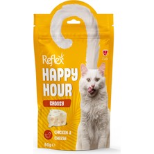 1001 Reflex Happy Hour Seçici Kedi Peynir Tavuk Kedi Ödül 60 gr