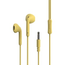 1001 ​kulakiçi ER06 3.5mm Jack Kulaklık Sarı