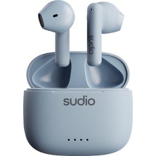 1001 Sudio A1 Blue, Bluetooth'lu Kulaklık, Kompakt Kablosuz Şarj Yuvası, Ipx4 Korumalı, Entegre Mikro