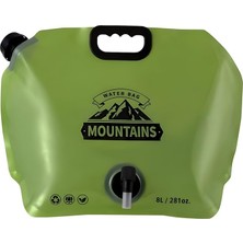 1001 Mobee 8l Katlanabilir Su Kabı Musluklu Taşınabilir Kamp Su Bidonu Piknik Outdoor Su Tankı Mkmp-0