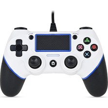 1001 Kontorland Ps4 ve Pc Uyumlu Titreşimli Kablolu Oyun Kolu Gamepad