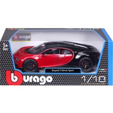 1001 Bburago Bugatti Chiron Sport: Model Araba, 1:18 Ölçeğinde, Kapılar ve Motor Kaputu Açılabilir,