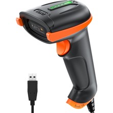 1001 Tera D5100Y Barkod Okuyucu - USB Kablolu, 1d ve 2d Qr Kod Okuma, Tak ve Çalıştır, Ergonomik Tasa