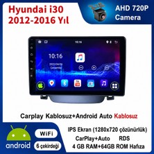 Conio Hyundai I30 2012-2016 Yıl Uyumlu 4GB Ram 64GB Rom Hafıza Android Kablosuz Carplay Navigasyon Multimedya 9 Inç Ekran Hediye Görüş Kamerası Hediye Çerçevesi