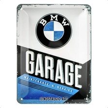 1001 Nostalgic-Art 26212 Bmw – Garaj, Sac Levha 15 x 20 cm