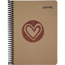 1001 Mynote Kraft Defter A5 100 Yp Cızgılı