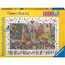 1001 Ravensburger 1000 Parça Puzzle James Rizzi-Times Square