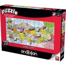 1001 Anatolian Eğitici Puzzle - Türkiye Haritası Iller / 110 Parça, #7401