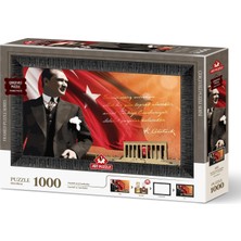 1001 Art Puzzle Atatürk ve Anıtkabir 1000 Parça Çerçeveli Puzzle