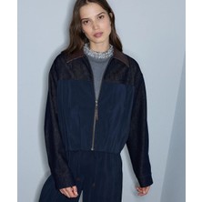 İpekyol Kontrast yaka bomber ceket IW6260005118015