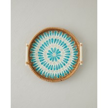 English Home Florence Rattan Tepsi 28 cm Kahverengi