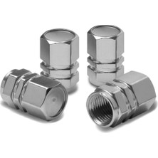 1001 Aee® Alüminyum Sibop Kapağı 4’lü Set – Hexagon Tasarım Metal Lastik Valf Kapağı Otomobil