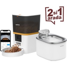1001 Haustier Qwf Kameralı Akıllı Beslenme Istasyonu, QQ005 Kameralı Akıllı Kedi Mama Kabı & WF00
