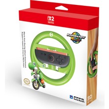 1001 Horı Mario Kart Racing Wheel Attachment For Nintendo Switch 2 (Yoshi) - Officially Licensed By Ninte