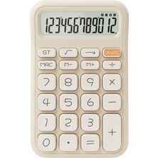 1001 Gates Estetik Masaüstü Hesap Makinesi - 12 Haneli Geniş LCD Ekran, Yumuşak Büyük Tuşlar, Sevi