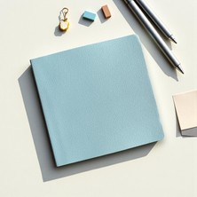 1001 Fark Tanıtım Defter, Noktalı Not Defteri – Pu Deri Not Defteri – 16,5X16,5 Cm, 96 Yaprak (192