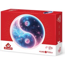 1001 Art Puzzle Ying Yang 570 Parça Round Puzzle
