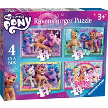 1001 Ravensburger, 4 Puzzle Tek Kutuda My Little Pony, Çocuk Puzzle