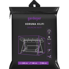 1001 Gardener GRDC308 Salıncak Koruma Örtüsü Büyük Pe (240 cm x 140 cm x 190 Cm)