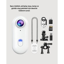 DS LLC Geniş Açı Lensli Wifi Spor ve Vlog Kamerası Yeni Nesil