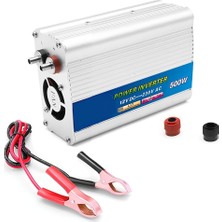 1001 Inverter 12V 220V Çevirici 500W, Araç Içi Güç Dönüştürücü Oto Adaptör, Solar Akü Bağ