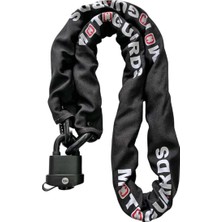 1001 Strong Grade 10 Kesilmez Motosiklet Zinciri + ‎Y220B/51/118/1 - Pvc Kaplamalı Marine Asma Kilit (