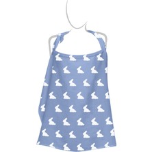 1001 Mono Lapin Royal Blue Müslin Bebek Emzirme Önlüğü BBKEMO-RYB-000STD