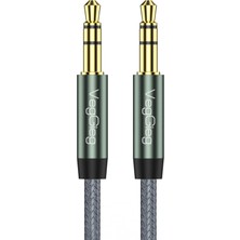 Veggieg 3.5mm Jack Trs Hi-Fi Örgülü Aux Ses Kablosu 3 Metre
