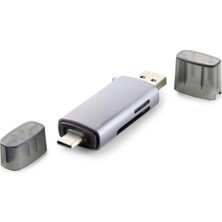 DS LLC Card Reader Usb3.0 + Type-C All In One Gri HDX7031