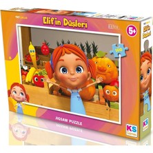 1001 Ks Games 100 Parça Trt Elif'in Düşleri Lisanslı Çocuk Puzzle 5 Yaş Üzeri 2,5 mm Karton 48X34