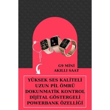 DS LLC Aksesuar Hediyeli Akıllı Saat ve Dijital Göstergeli Powerbankli Bluetooth Kulaklık