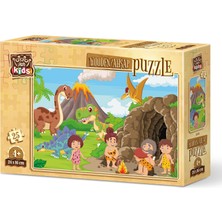 1001 Art Puzzle Taş Devri Ailesi 25 Parça Ahşap Çocuk Puzzle