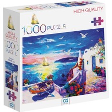 1001 Ca Games Huzur Manzaralı 1000 Parça 2,2mm Kalınlık 48X68CM Profesyonel Hobi Puzzle Yapboz Serisi