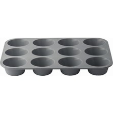 1001 12’li Silikon Muffin Kalıbı, Esnek Yapışmaz Cupcake Kek Kalıbı, Kolay Çıkarma ve Temizlik,