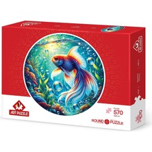 1001 Art Puzzle Akvaryum 570 Parça Round Puzzle