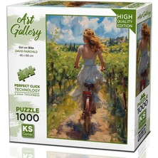 1001 Ks Games 1000 Parça Bisikletli Kız Puzzle - 20789 - David Fairchild