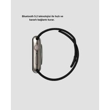 DS LLC Kablosuz Şarjlı Akıllı Saat Bluetooth Arama Bildirim Destekli Uzun Pil Ömürlü