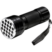 1001 Monte Lua Uv Fener 21 LED Para Kontrol Ultraviyole Fener (Mor Işık)