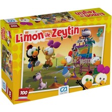 1001 Ca Games Limon ile Zeytin Lisanslı 100 Parça 34X24CM Çocuk Puzzle Yapboz Serisi