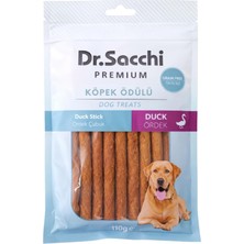 1001 Dr.sacchi Premium Ördekli Çubuk Tahılsız Köpek Ödülü 5" 11-13 gr 10'lu