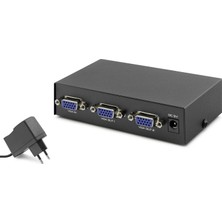DS LLC VGA Splitter 1 In 2 Out 200 Mhz - Siyah HDX1277