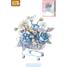 DS LLC LZ4127 Loz Mavi Arabalı Çiçekler 624 Parça Block