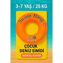 1001 Çocuk Deniz Simidi Abcd Sarı Model – 3–7 Yaş / 25 Kg’a Kadar