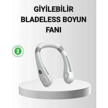 DS LLC Giyilebilir Boyun Fanı 360° Dairesel Rüzgar ve 5 Kademeli Hız Ayarlı