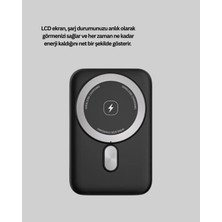 DS LLC Manyetik Kablosuz Powerbank 22.5W Hızlı Şarj LCD Göstergeli Yeni Nesil