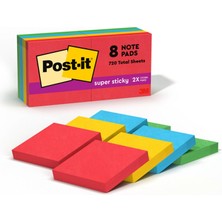 1001 Post-It Super Sticky Notes, 5,1 x 5.1 Cm, Marrakesh Koleksiyonu, 8 Pads/pack (622 8ssan)