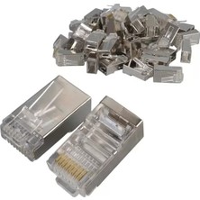 Omrs Store Metal RJ45 Cat5 100 Adet Metal Uç 8p/8c